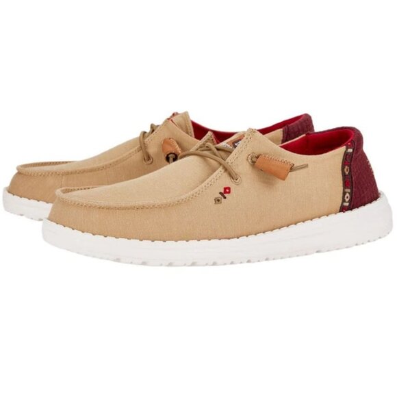 Hey dude Women's Wendy Chambray Boho Canvas Shoes - Picture 1 of 6